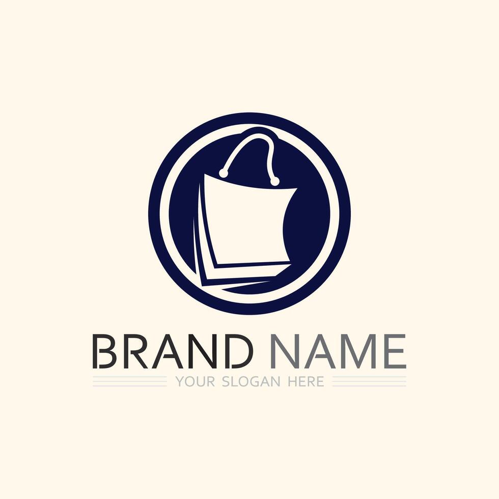 SHOP AND SALE ICON LOGO DESIGN ILLUSTRATION vector