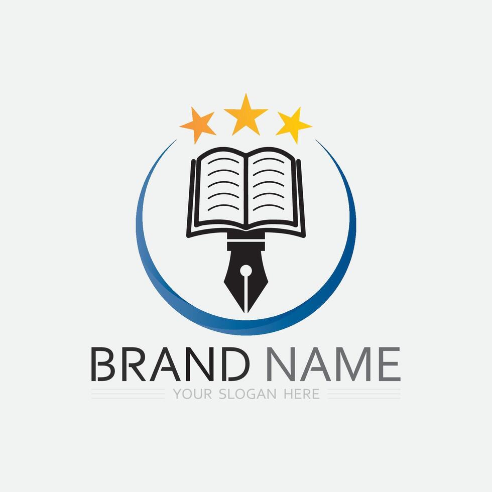 Education Logo and icon back to school Template vector