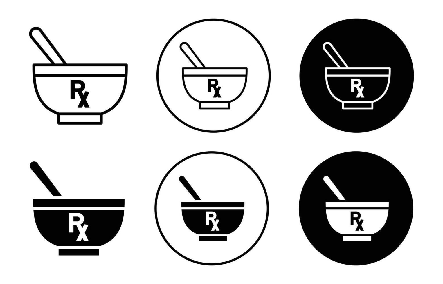RX icon icon logo collection set vector