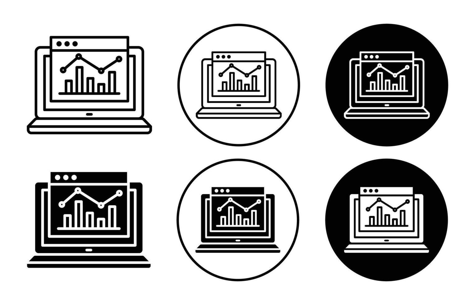 web traffic icon logo collection set vector