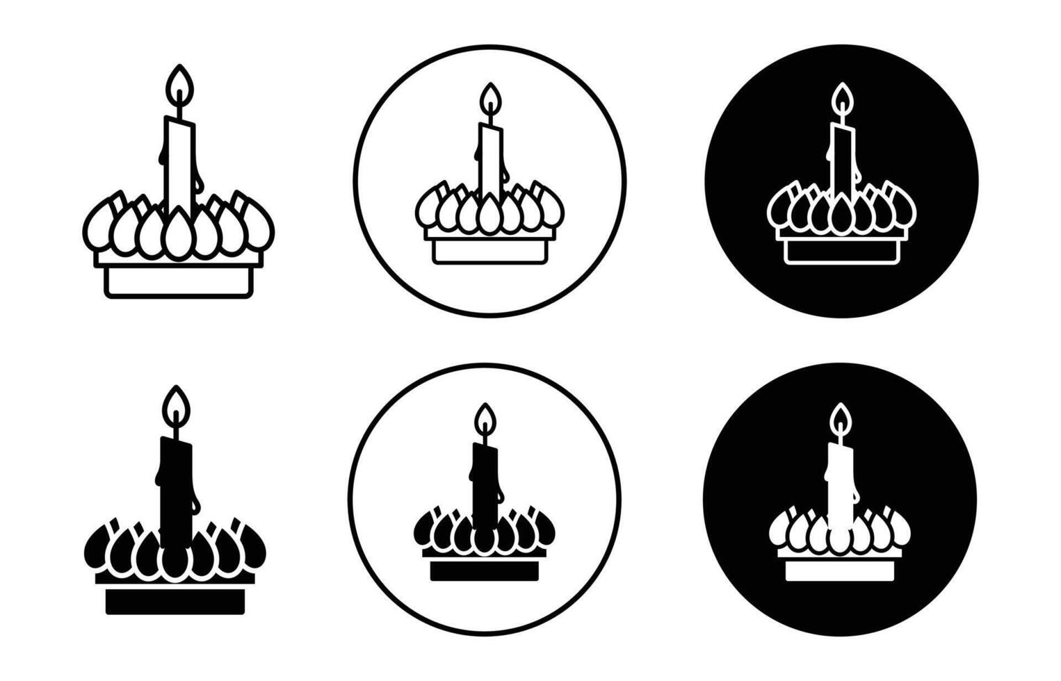 Loy krathong icon logo collection set vector