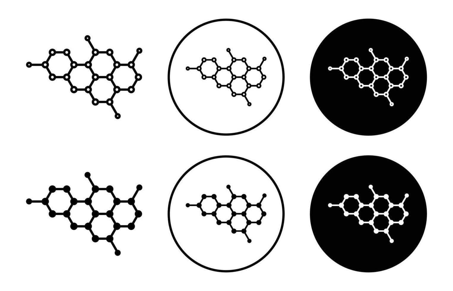 Hormones icon logo collection set vector