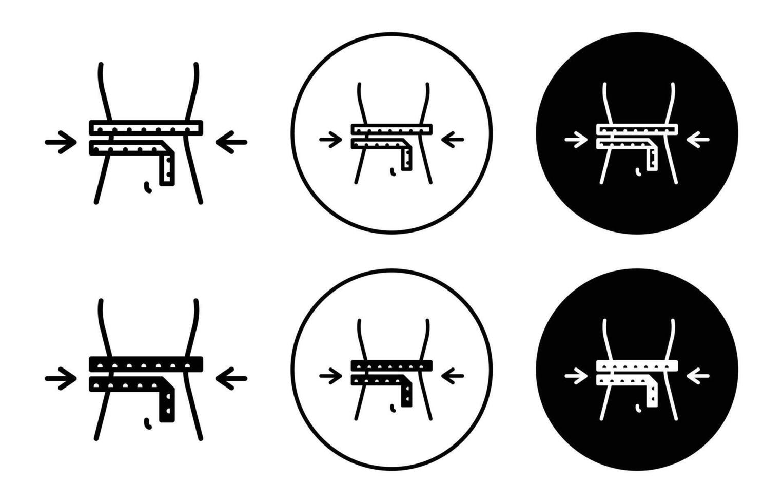 Weight loss icon Outline flat Icon vector
