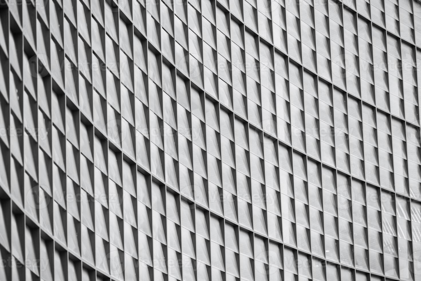 curve glass windows square pattern modern contemporary architecture building design photo