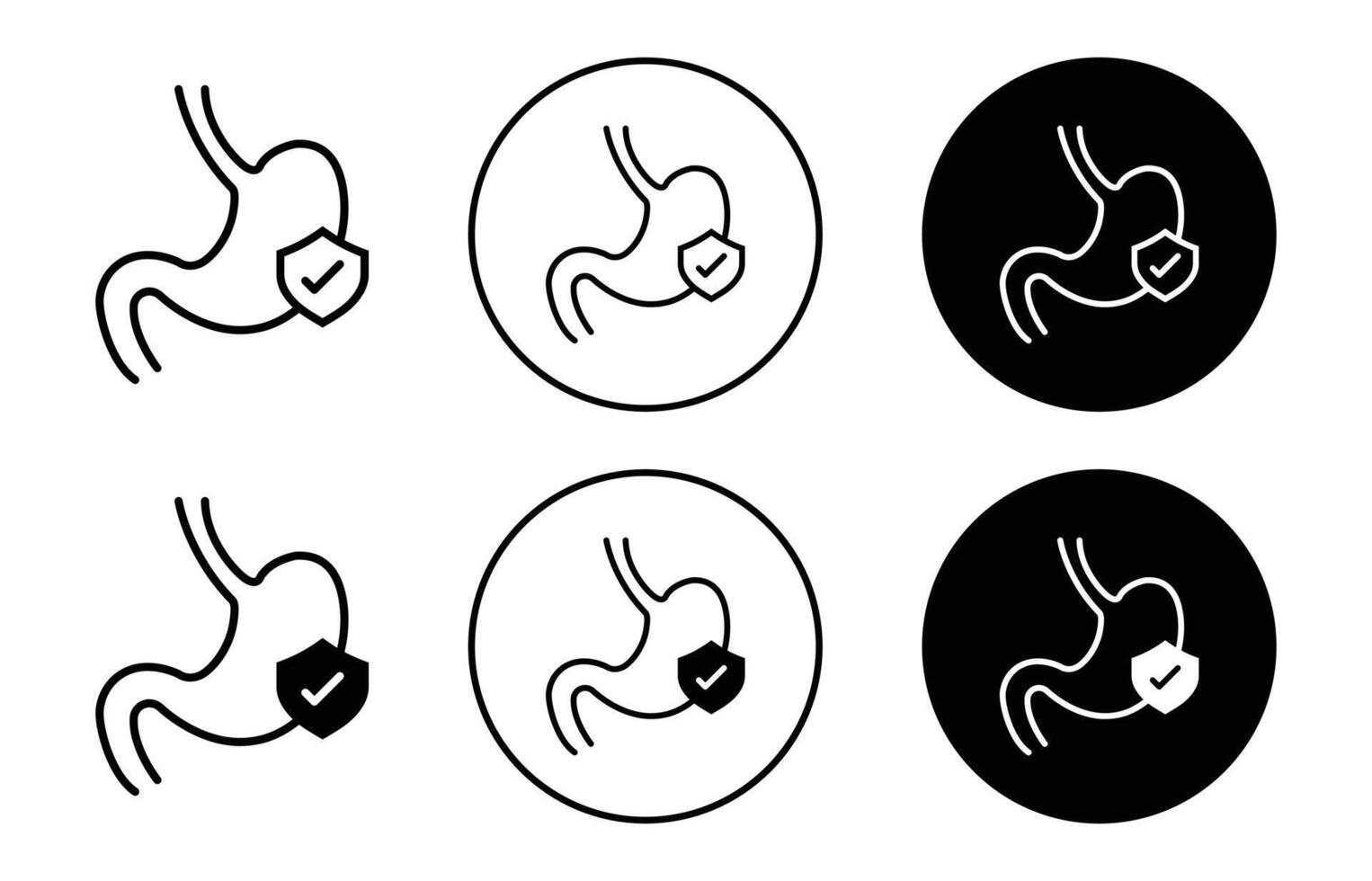 Good digestion icon vector