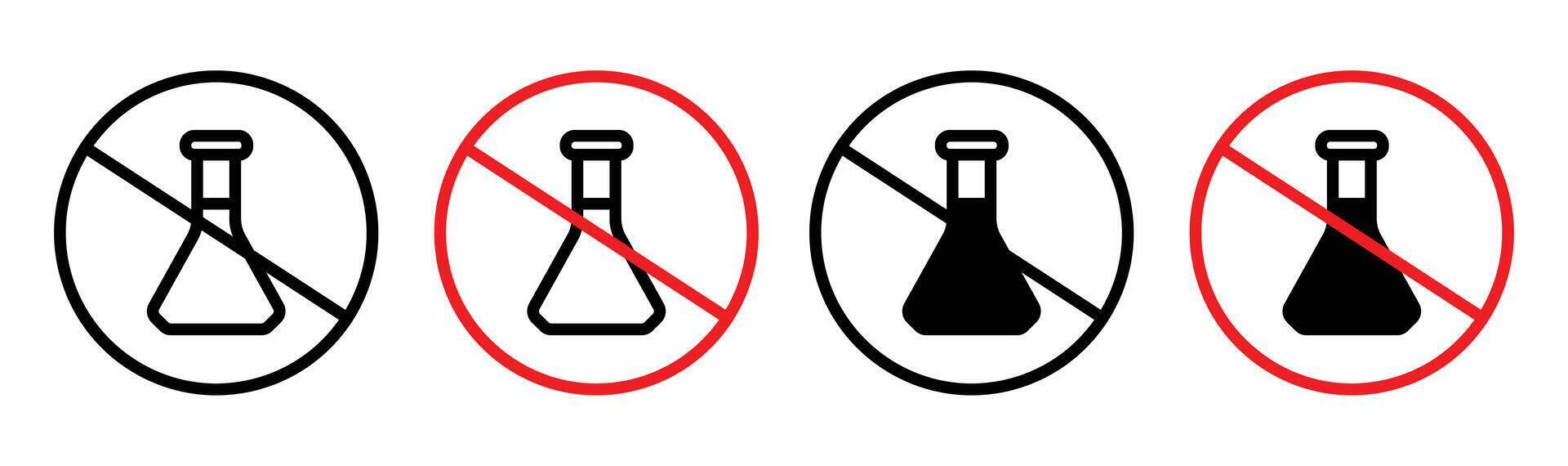 Chemical free icon Outline flat Icon vector