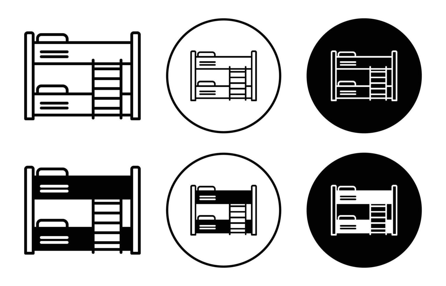 Bunk bed icon vector