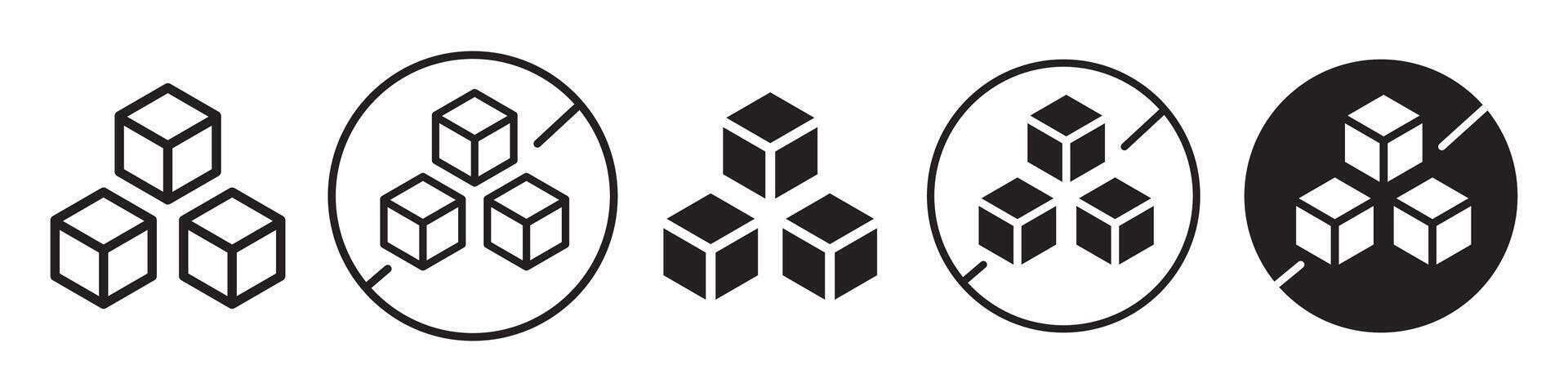Sugar Free Icon set collection for web vector