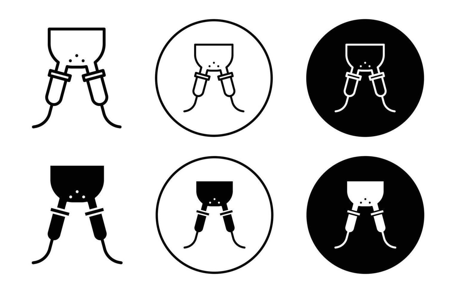 Automatic milking udder icon vector
