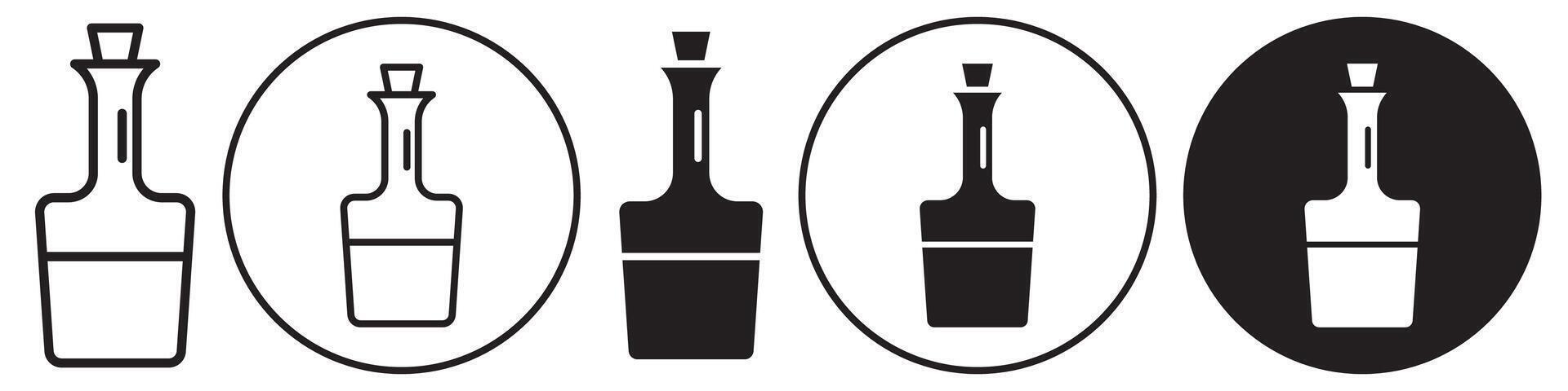 Vinegar Icon set collection for web vector