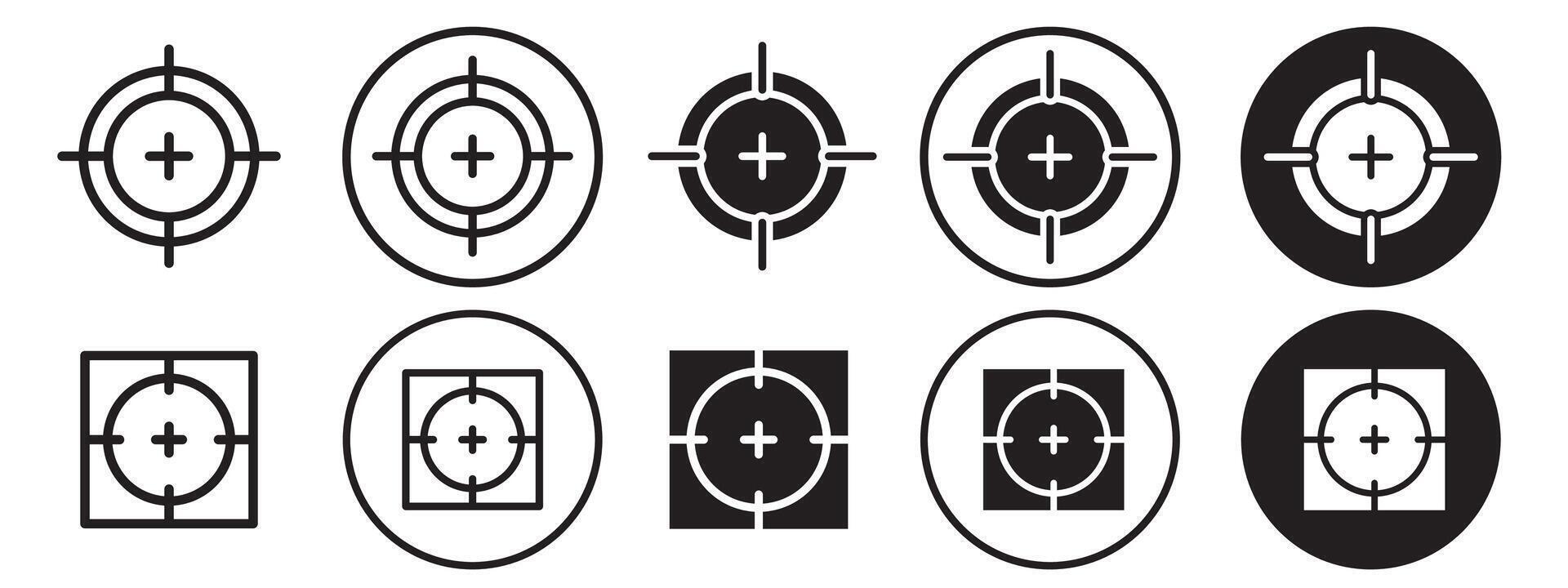 Target Icon set vector