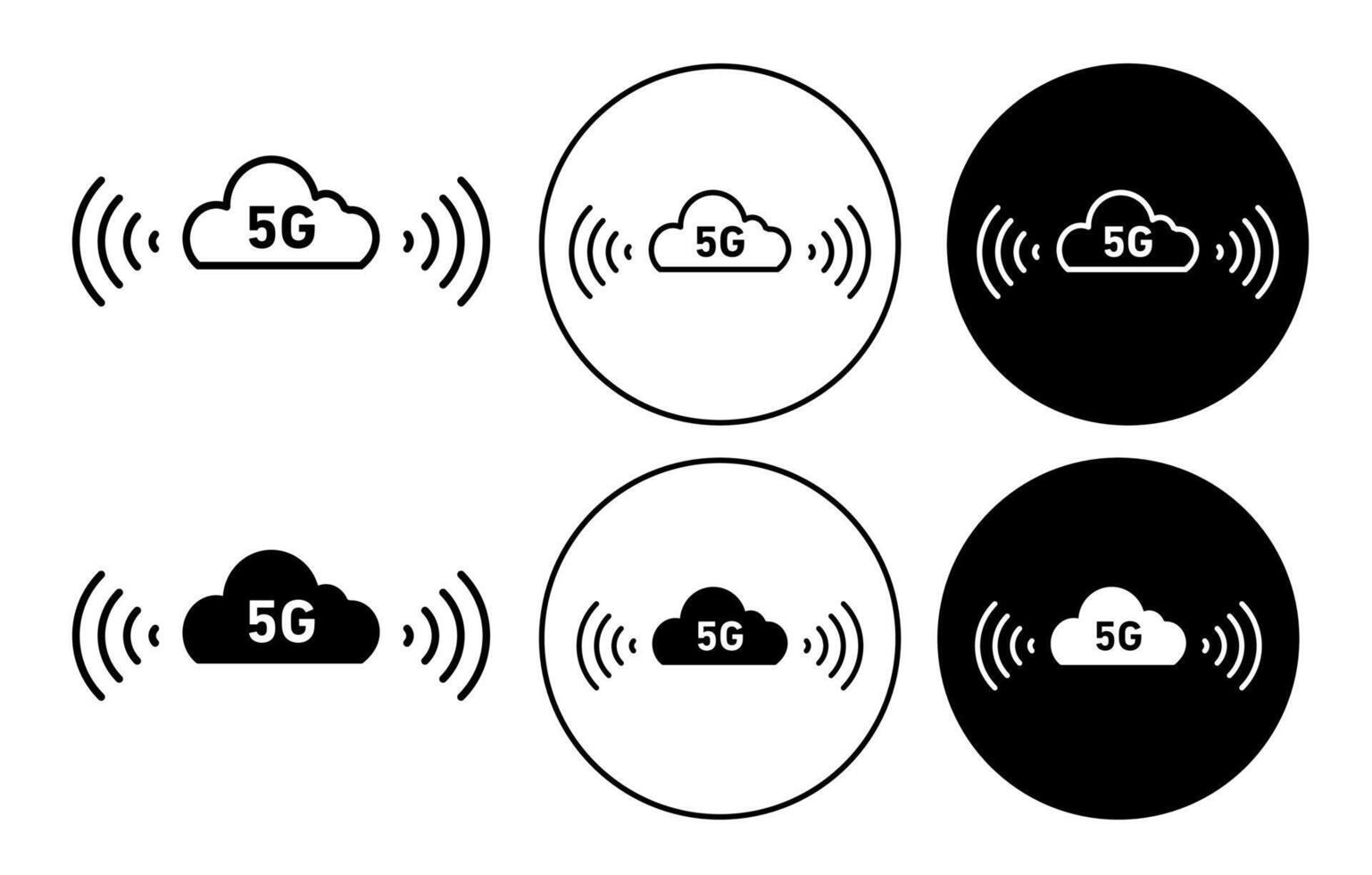 5G symbol icon vector