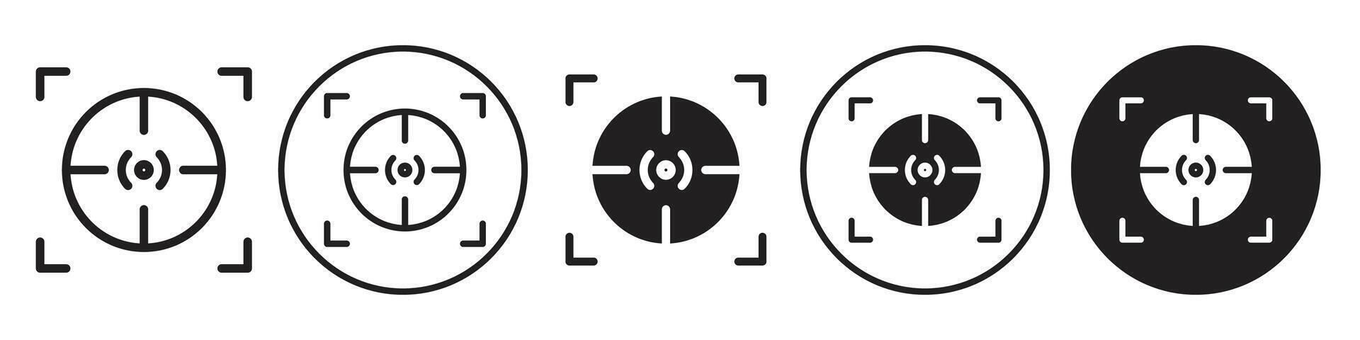 Target Icon set collection for web vector