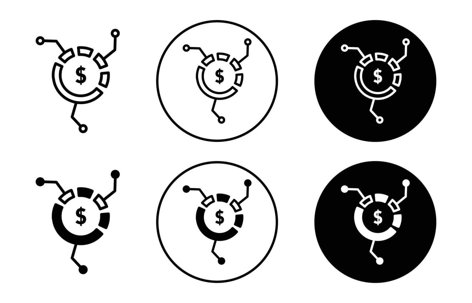 Asset Allocation icon vector