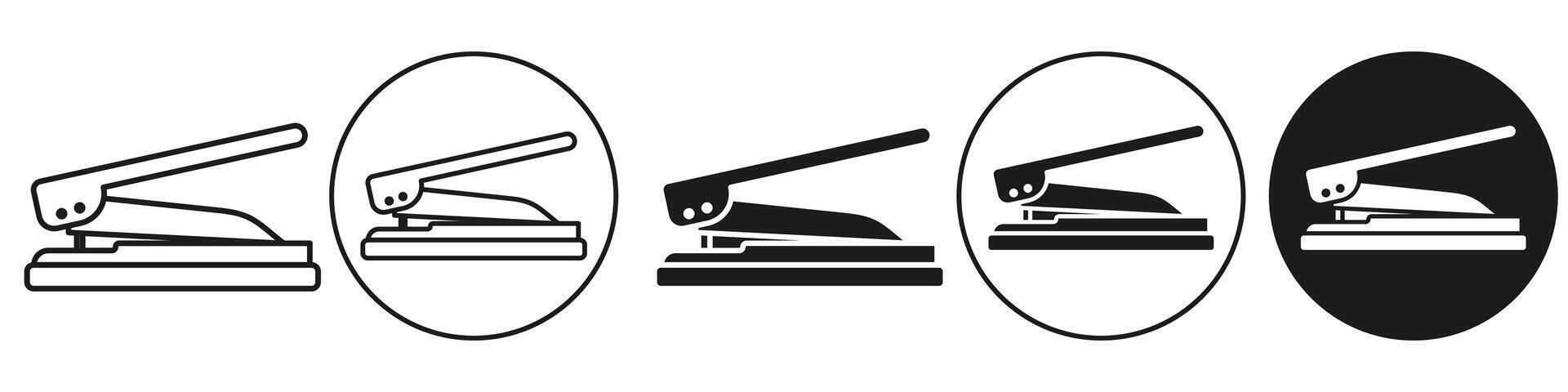 Hole Punch Icon set collection for web vector