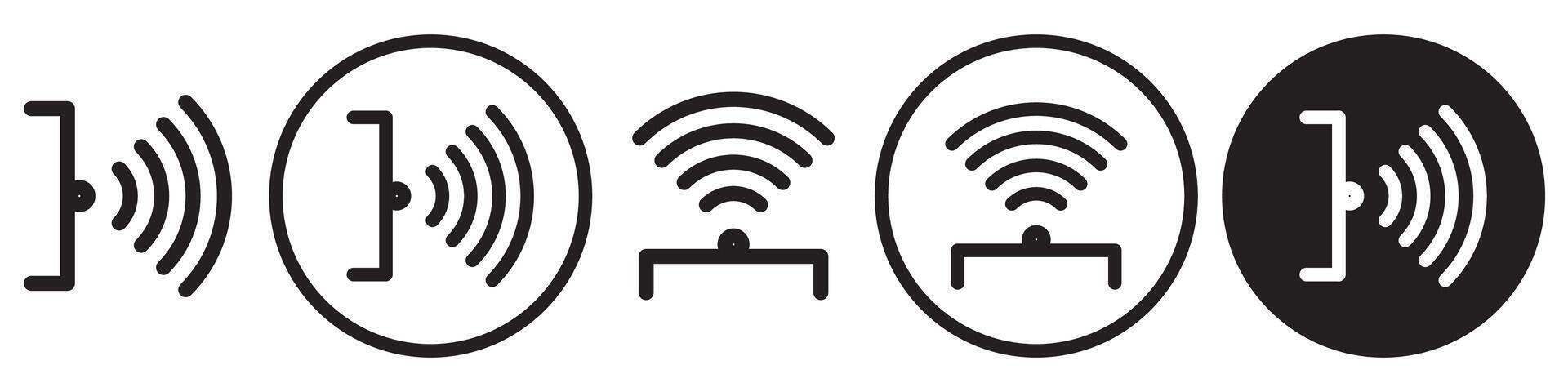 Infrared Icon set collection for web vector