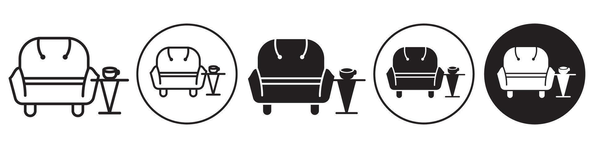 Lounge Icon set collection for web vector