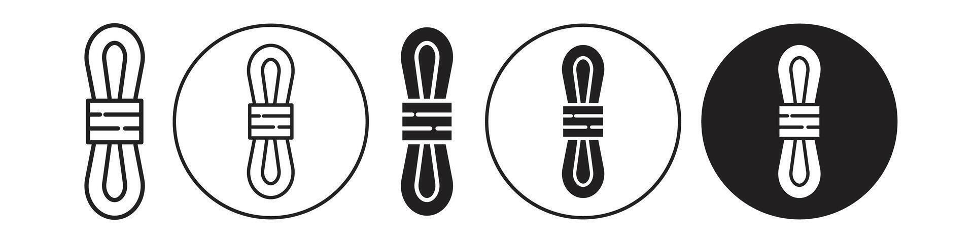 Rope icon set collection for web vector