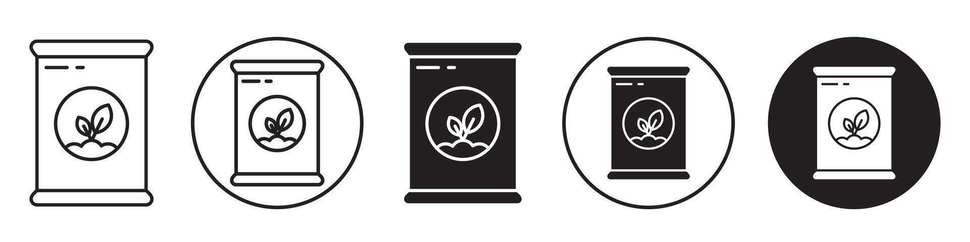 Fertilizer Icon set collection for web vector