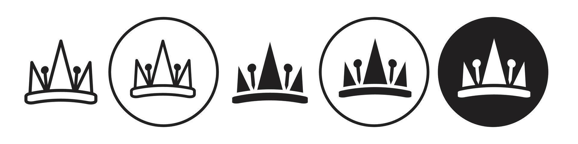 Royalty icon set collection for web vector
