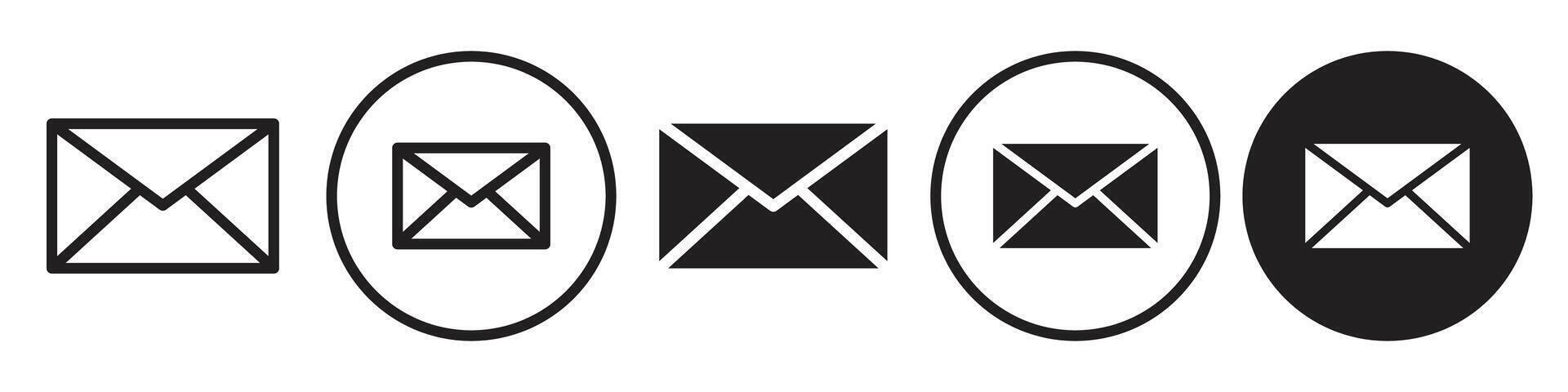 Email Icon set collection for web vector