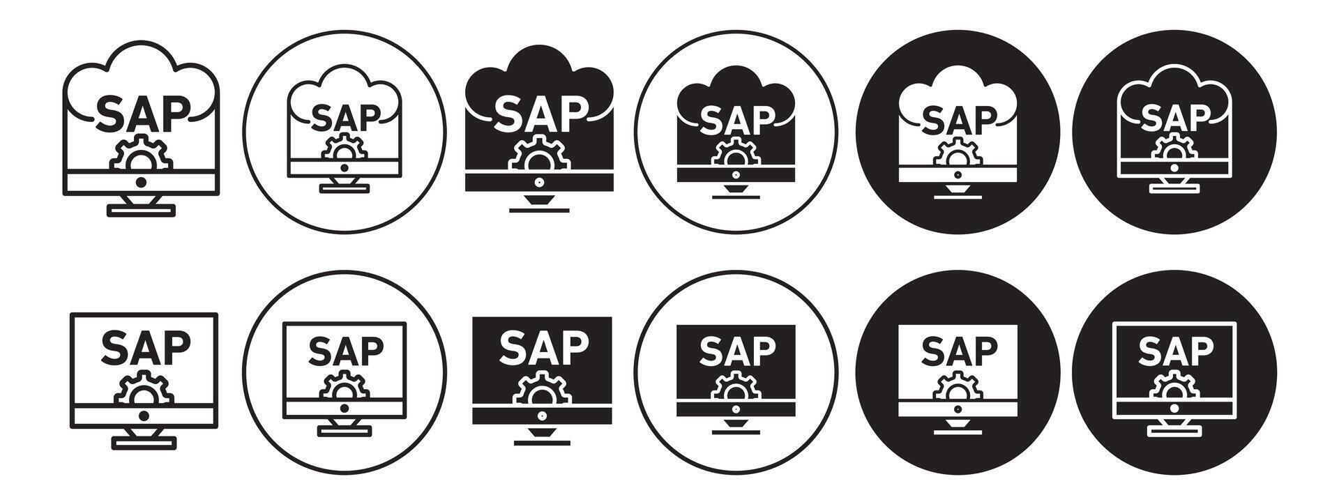 Sap Icon set collection for web vector