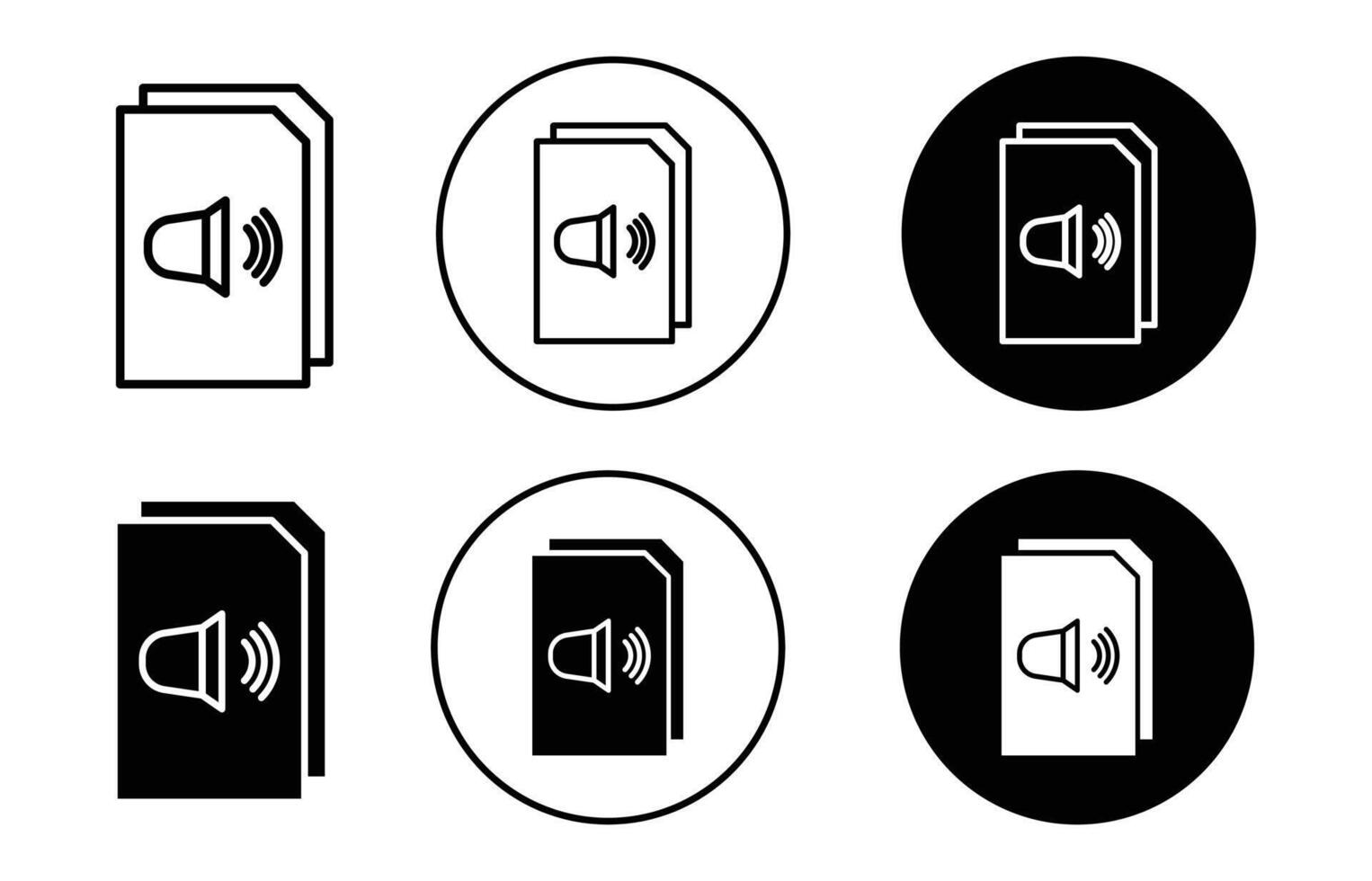 Audio file icon vector
