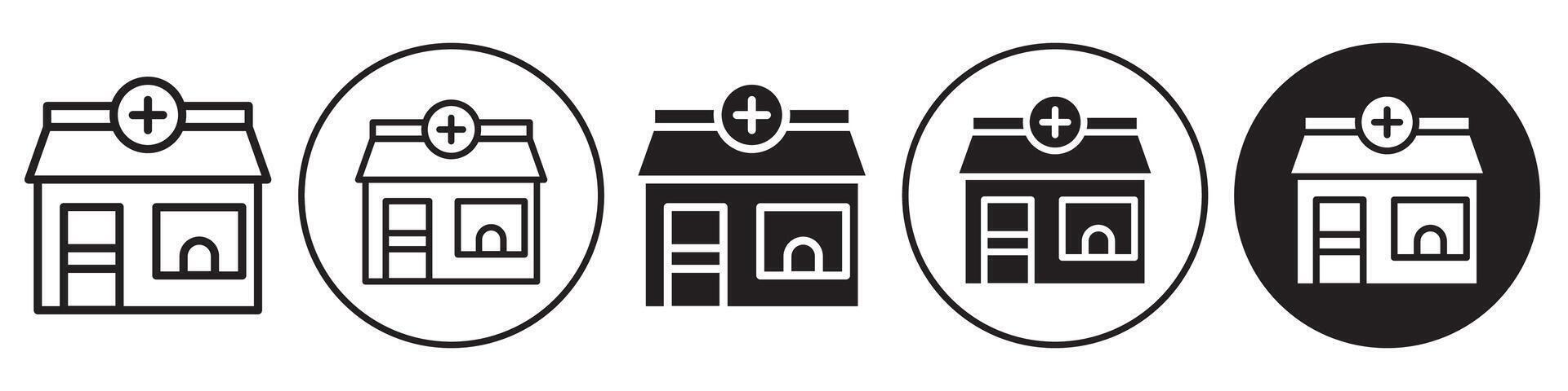 Pharmacy Icon set collection for web vector