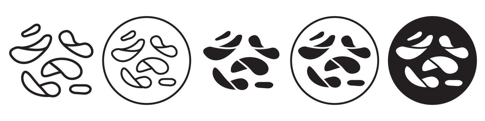 Potato Chips Icon set collection for web vector