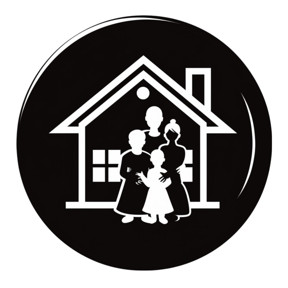 Modern Family Icon Two Women and Children Sharing Home Moments png