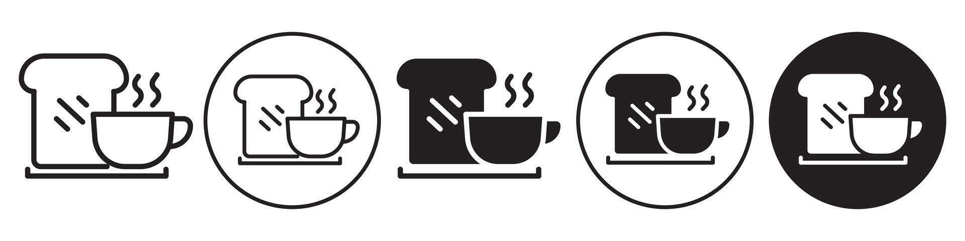 Breakfast Icon set collection for web vector