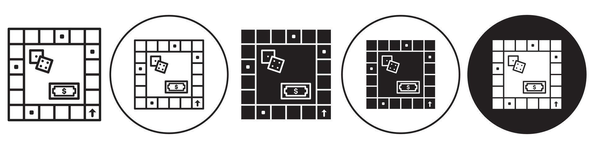 Board game Icon set collection for web vector