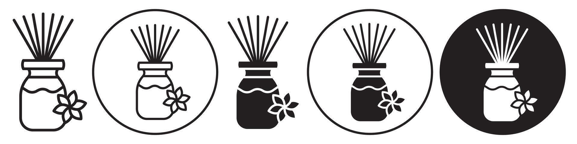 Aromathraphy icon set collection for web vector