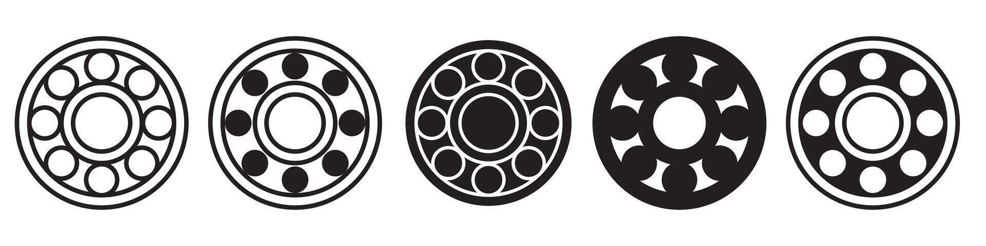 Ball Bearing Icon set collection for web vector