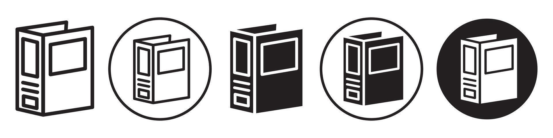 Binder Icon set collection for web vector