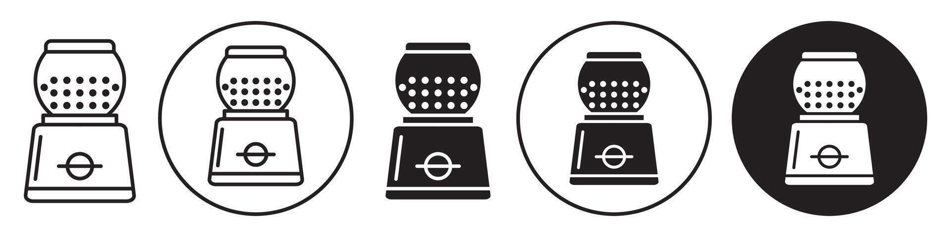 Candy Machine Icon set collection for web vector