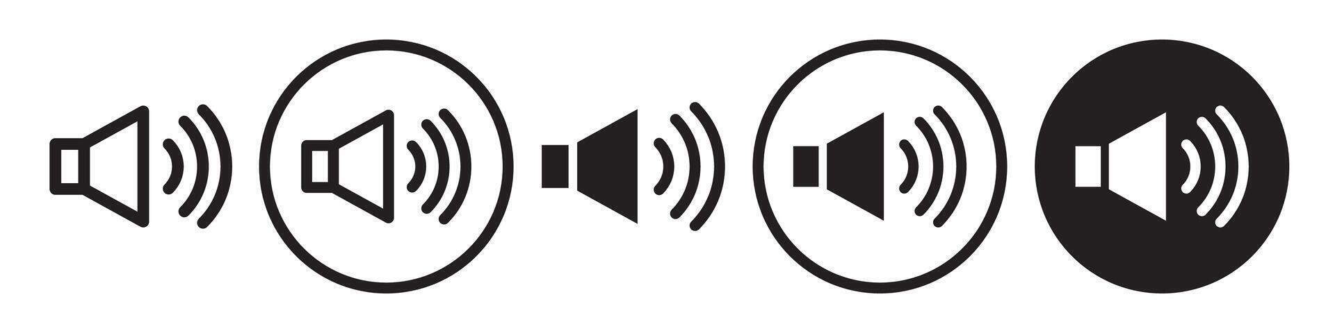 Audio Icon set collection for web vector