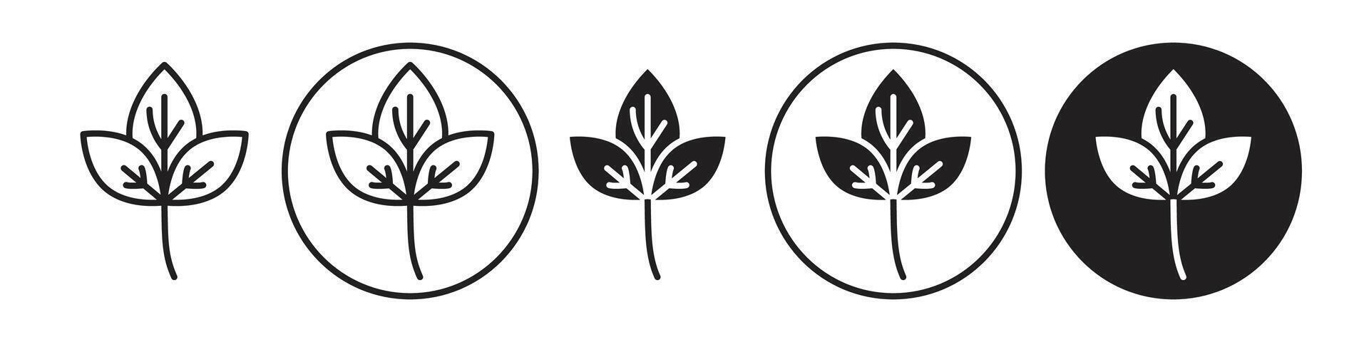 Basil icon set collection for web vector