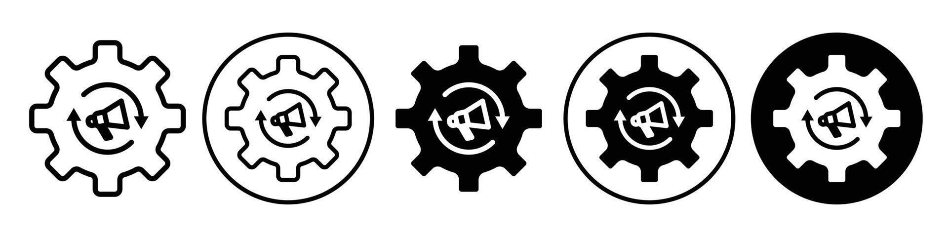 Marketing Automation Icon set collection for web vector