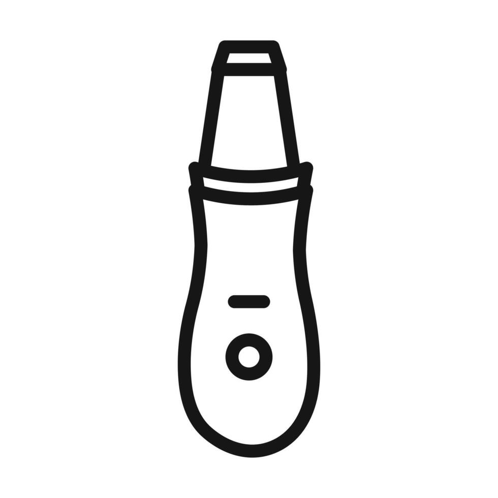 Ultrasonic face skin scrubber set collection for web vector
