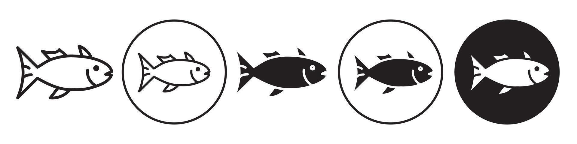 Fish Icon set collection for web vector