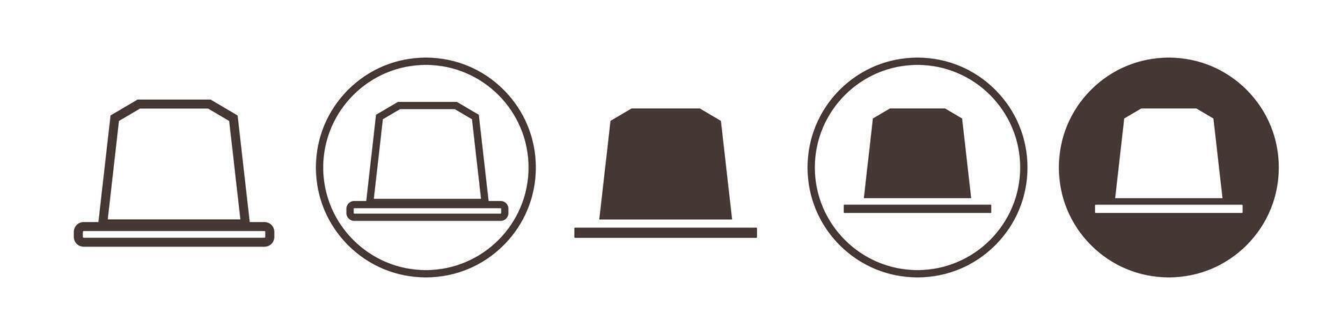 Nespresso Icon set collection for web vector