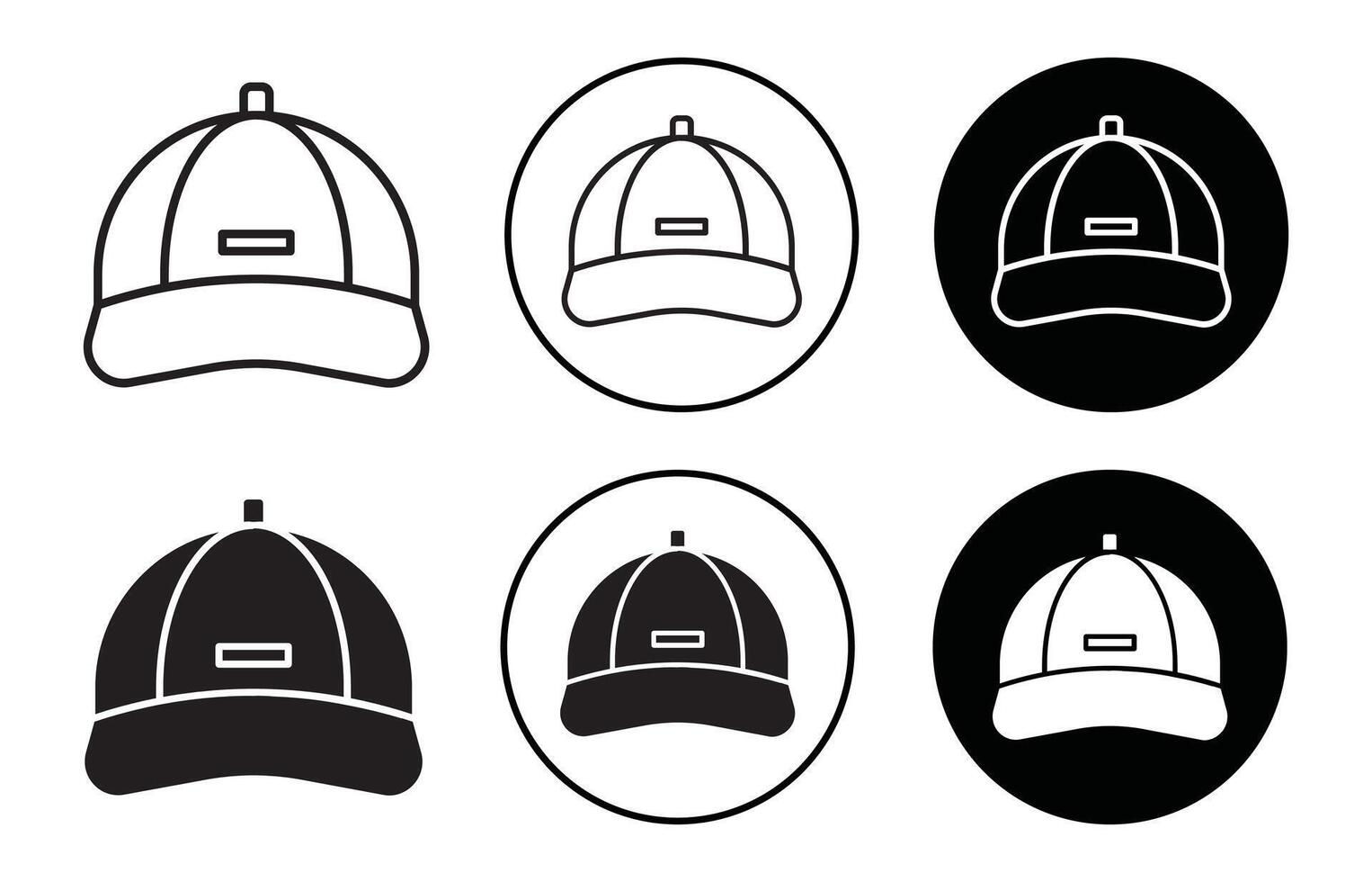 Cap icon logo collection set vector