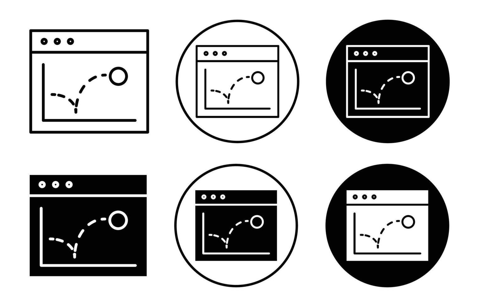 Bounce rate icon vector