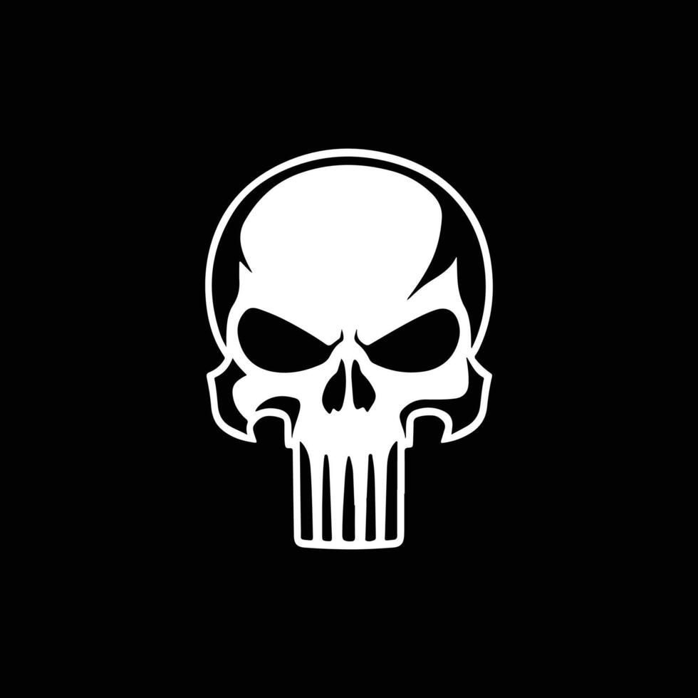 skull illustration design style vector