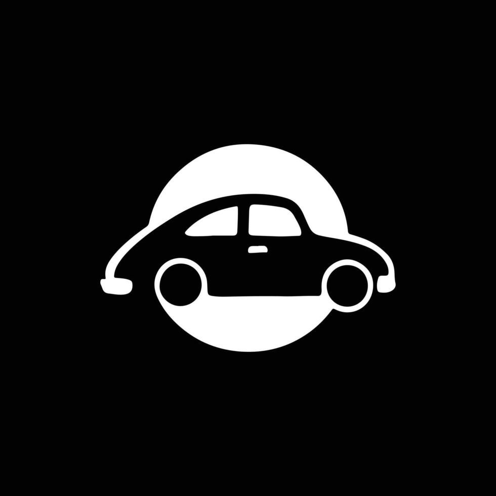 car art silhouette logo design black and white 47421059 Vector Art at