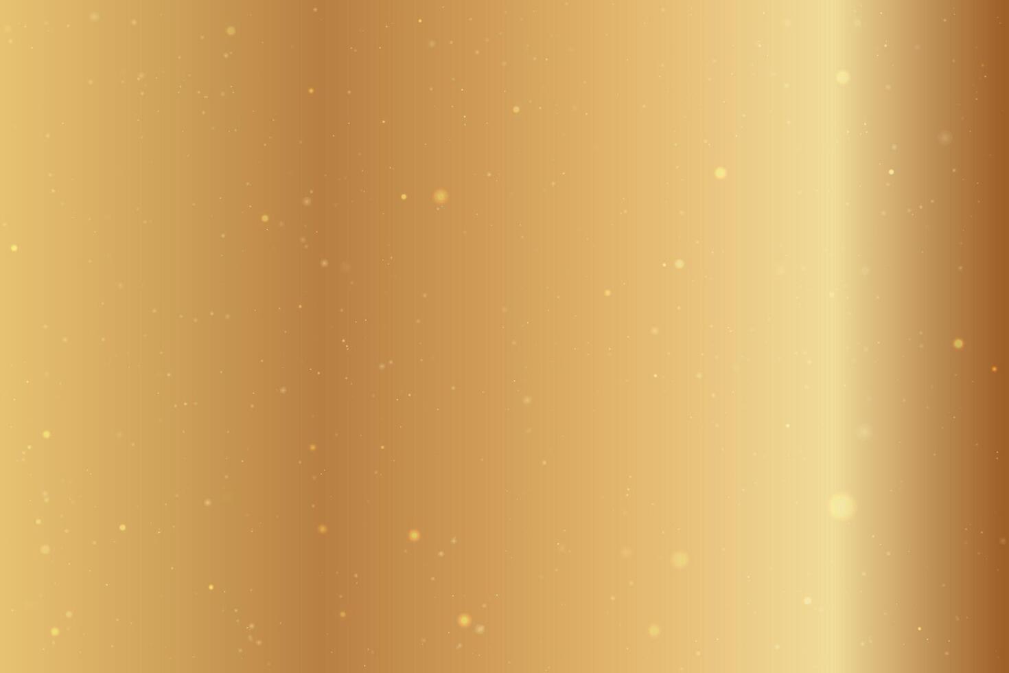 Gold abstract gradient background with shiny lights vector