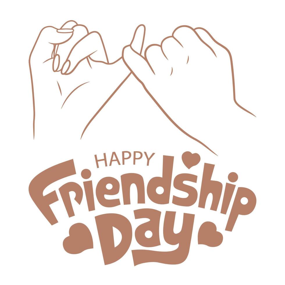 International friendship day vector
