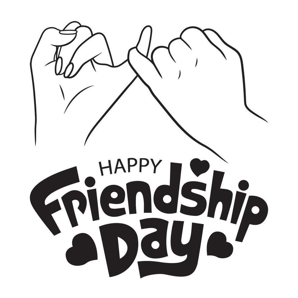 International friendship day vector