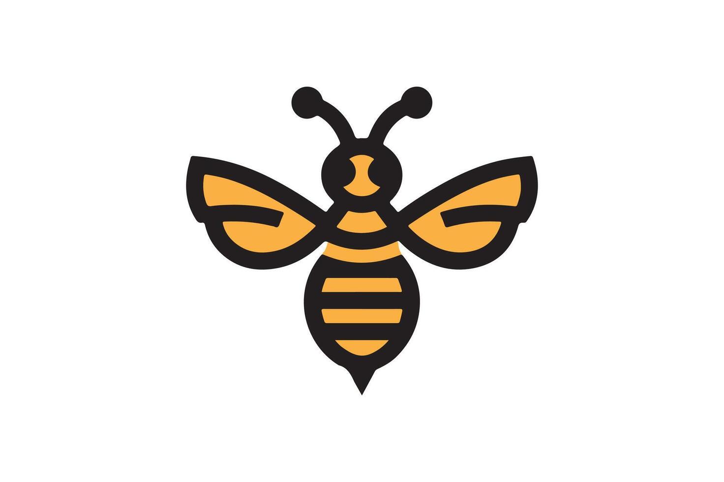 fly, bee , bee isolated, vector